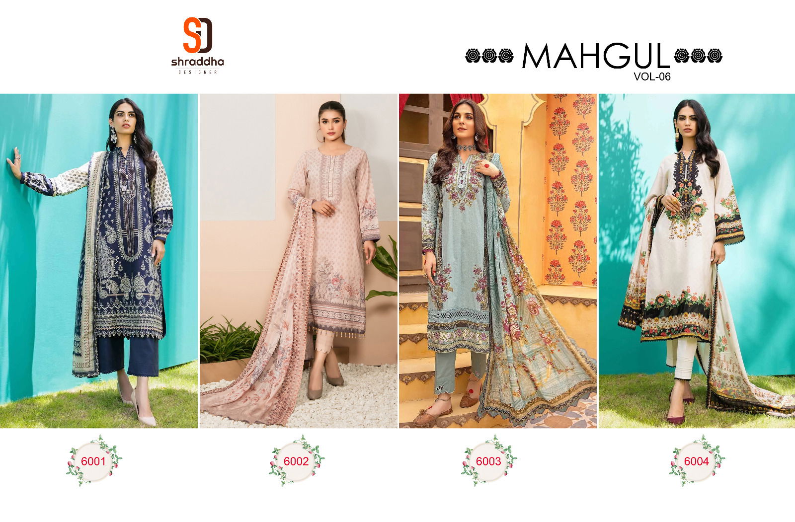 Mahgul Vol 6 By Shraddha Pakistani Suit Catalog
